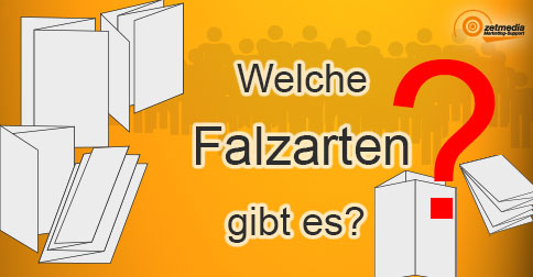 Beispiele verschiedener Falzarten.